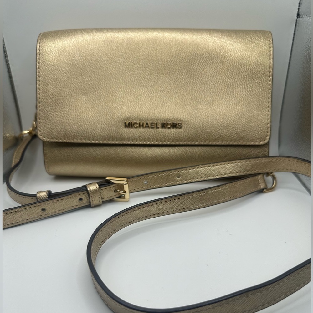 Michael Kors Gold Crossbody